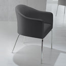Sedia imbottita Ecopelle Moon