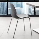 Sedia plastica Shell metal