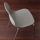 Sedia plastica Shell metal