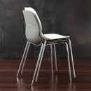 Sedia plastica Shell metal