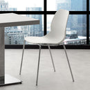 Sedia plastica Shell metal