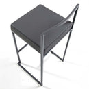 Sgabello ecopelle Prisma 65cm