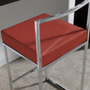 Sgabello ecopelle Prisma 65cm