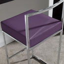 Sgabello ecopelle Prisma 65cm