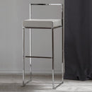 Sgabello ecopelle Prisma 80cm