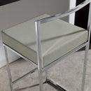 Sgabello ecopelle Prisma 80cm