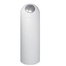 Contenitore con push in metallo laccato colorato - ø30x83h cm-45 litri