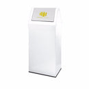 Contenitore raccolta differenziata con coperchio basculante Metallo laccato - 30 litri