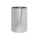Cestino gettacarte liscio in Acciaio inox lucido