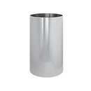 Cestino gettacarte liscio in Acciaio inox lucido