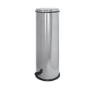 Pattumiera con coperchio inox e apertura a pedale Acciaio Inox Lucido