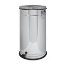 Pattumiera con coperchio inox e apertura a pedale Acciaio Inox Lucido